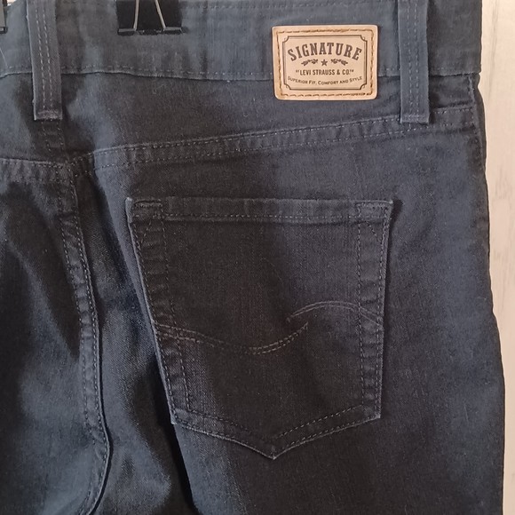 Levis Signature, Size 12 Short, 32 x 30, Black, At Waist, Boot Cut - Picture 6 of 11